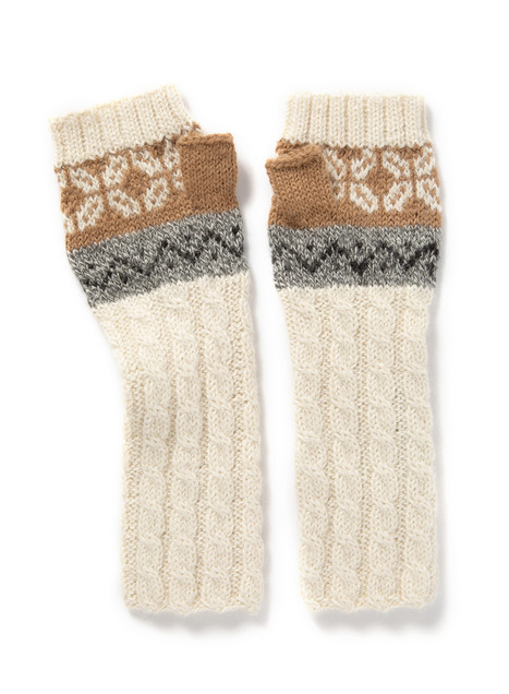 peruvian fingerless gloves