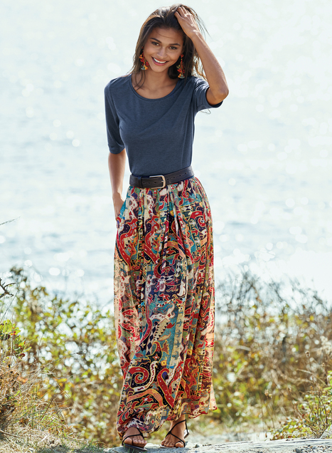 red white and green skirt