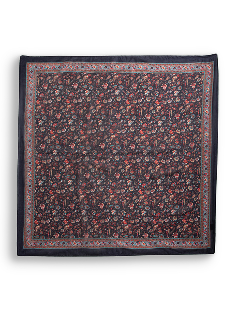 Golshan Silk Square Scarf, Natural Fibers, Style Guide