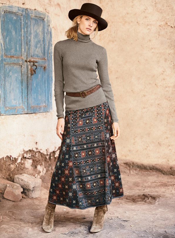 Katya Pima Cotton Skirt - Peruvian Connection