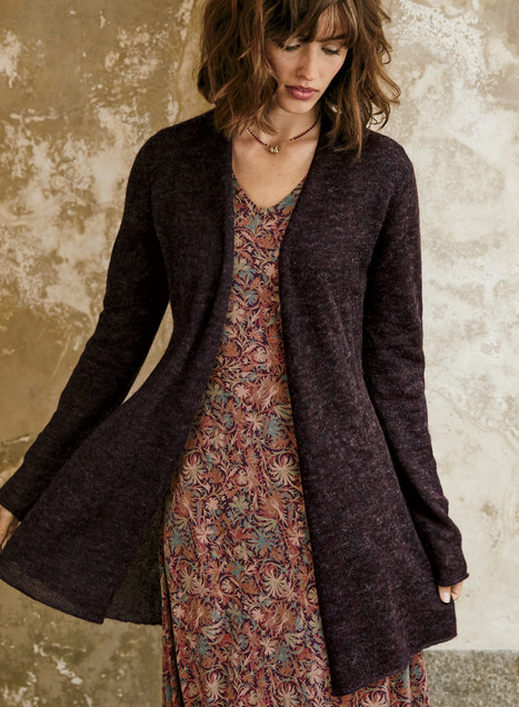 peplum cardigan sweater