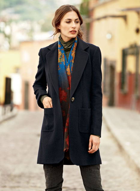 navy boyfriend coat