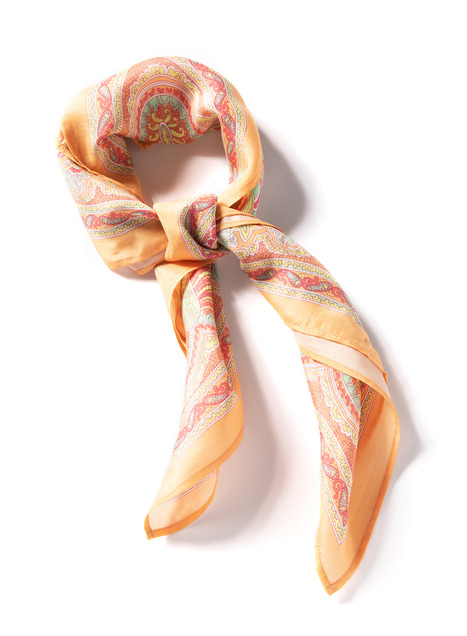 orange silk bandana