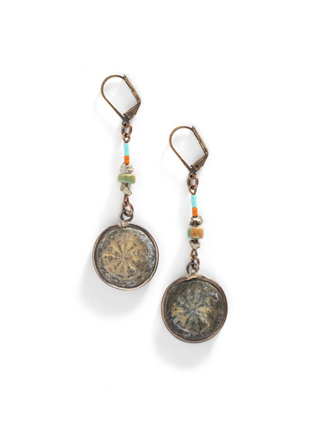 dharma wheel earrings